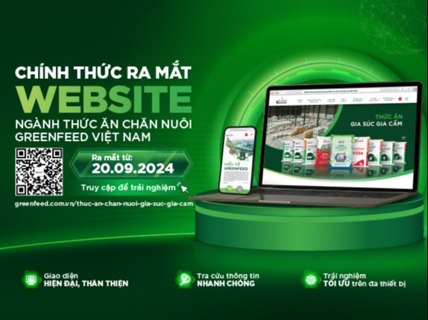 CHÍNH THỨC RA MẮT WEBSITE NGÀNH THỨC ĂN CHĂN NUÔI GREENFEED