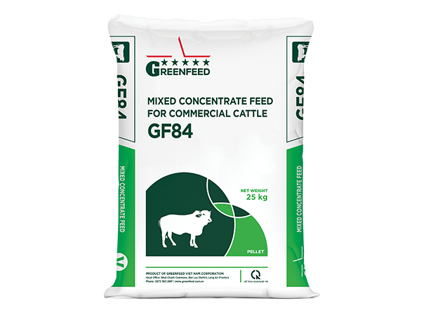 Mixed concentrate feed for commercial cattle (GF84)