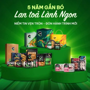 HÀNH TRÌNH 5 NĂM MANG ĐẾN BỮA ĂN LÀNH – NGON – LẠ CỦA THƯƠNG HIỆU G